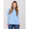 Dámska blúzka s čipkou svetlo-modrá MI-BZ-4227.61 (Farba Svetlo-modrá, Veľkosť ONE SIZE)