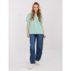 Dámska blúzka s čipkou pistáciová MI-BZ-4227.61 (Farba Pistáciová, Veľkosť ONE SIZE)