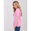 Dámska blúzka s čipkou ružová MI-BZ-4227.61 (Farba Ružová, Veľkosť ONE SIZE)