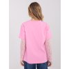 Dámska blúzka s čipkou ružová MI-BZ-4227.61 (Farba Ružová, Veľkosť ONE SIZE)