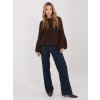 Dámsky sveter farba Hnedá kód MI-SW-1215.51 (Farba Hnedá, Veľkosť ONE SIZE)