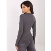 Dámska blúzka s dlhým rukávom grafitovo-sivá WT-BZ-A1163.15 (Farba Grafitovo-sivá, Veľkosť ONE SIZE)