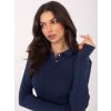 Dámska blúzka s dlhým rukávom granatovo-modrá WT-BZ-A1163.15 (Farba Granatovo-modrá, Veľkosť ONE SIZE)