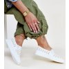 Dámske topánky tenisky biele kód TQ2401 - GM TQ2401 WHITE 38 - GM (Veľkosť 37)