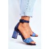 Dámske Sandále maciejka kožené tmavo modré 04235-17/00-5 / 04235-17 NAVY (Veľkosť 41)