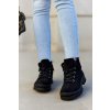 Semišové členkové topánky trapper tiered čierne dalles / GE 13-11 BLACK (Veľkosť 38)