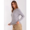 Dámsky sveter farba Sivá kód AT-SW-2324-2.68 (Farba Sivá, Veľkosť ONE SIZE)