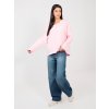 Dámska blúzka over size svetlo-ružová IT-BZ-6527.64 (Farba Svetlo-ružová, Veľkosť ONE SIZE)
