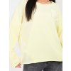 Dámska blúzka over size svetlo-žltá IT-BZ-6527.64 (Farba Svetlo-žltá, Veľkosť ONE SIZE)