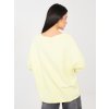 Dámska blúzka over size svetlo-žltá IT-BZ-6527.64 (Farba Svetlo-žltá, Veľkosť ONE SIZE)