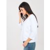 Dámska blúzka over size biela RV-BZ-A1091.16 (Farba Biela, Veľkosť S/M)