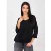 Dámska blúzka over size čierna RV-BZ-A1091.16 (Farba Čierna, Veľkosť S/M)