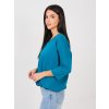 Dámska blúzka over size morská RV-BZ-A1091.16 (Farba Morská, Veľkosť S/M)