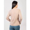 Dámska blúzka basic tmavo-béžová RV-BZ-A1093.77 (Farba Tmavo-béžová, Veľkosť S/M)