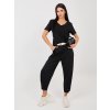 Dámske jednofarebné farba čierna kód RV-TS-A1095.33 (Farba Čierna, Veľkosť S/M)