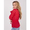 Dámska blúzka s čipkou červená IT-BZ-9970.97 (Farba Červená, Veľkosť ONE SIZE)