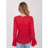 Dámska blúzka s čipkou červená IT-BZ-9970.97 (Farba Červená, Veľkosť ONE SIZE)