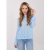 Dámska blúzka s čipkou svetlo-modrá IT-BZ-9970.97 (Farba Svetlo-modrá, Veľkosť ONE SIZE)