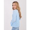 Dámska blúzka s čipkou svetlo-modrá IT-BZ-9970.97 (Farba Svetlo-modrá, Veľkosť ONE SIZE)