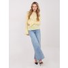 Dámska blúzka s čipkou svetlo-žltá IT-BZ-9970.97 (Farba Svetlo-žltá, Veľkosť ONE SIZE)