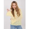 Dámska blúzka s čipkou svetlo-žltá IT-BZ-9970.97 (Farba Svetlo-žltá, Veľkosť ONE SIZE)