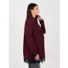 Dámske sako farba Bordová kód IT-MA-FL9916-3.18P (Farba Bordová, Veľkosť ONE SIZE)