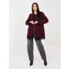 Dámske sako farba Bordová kód IT-MA-FL9916-3.18P (Farba Bordová, Veľkosť ONE SIZE)