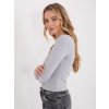 Dámska blúzka s dlhým rukávom svetlo-sivá WT-BZ-A1226.91 (Farba Svetlo-sivá, Veľkosť ONE SIZE)