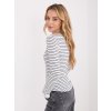 Dámska blúzka s dlhým rukávom bielo-čierna WT-BZ-A1271.49 (Farba Bielo-čierna, Veľkosť ONE SIZE)