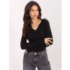 Dámska blúzka s dlhým rukávom čierna WT-BZ-A1338.04 (Farba Čierna, Veľkosť ONE SIZE)