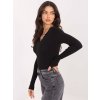 Dámska blúzka s dlhým rukávom čierna WT-BZ-A1338.04 (Farba Čierna, Veľkosť ONE SIZE)