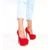 Dámske topánky lodičky červené kód AX-26 - GM AX-26 RED 38 - GM (Veľkosť 38)