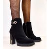 Dámske členkové topánky čierne kód E8603 - GM E8603 BLACK 38 - GM (Veľkosť 39)
