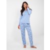 Dámske Pyžamo farba Svetlo-modrá kód DU-PI-FP-007.69 (Farba Svetlo-modrá, Veľkosť XL)