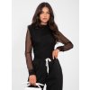 Dámska blúzka formálny štýl čierna IT-BZ-21830.04 (Farba Čierna, Veľkosť ONE SIZE)