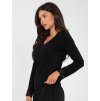 Dámska blúzka s čipkou čierna IT-BZ-22081.28 (Farba Čierna, Veľkosť ONE SIZE)