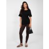 Dámske jednofarebné farba čierna kód RV-TS-A1090.30 (Farba Čierna, Veľkosť S/M)