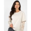Dámska blúzka s čipkou béžová IT-BZ-22128.27 (Farba Béžová, Veľkosť ONE SIZE)