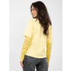 Dámska blúzka s čipkou svetlo-žltá IT-BZ-22128.27 (Farba Svetlo-žltá, Veľkosť ONE SIZE)