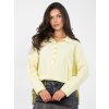 Dámska blúzka košeľová svetlo-žltá IT-BZ-6697.30 (Farba Svetlo-žltá, Veľkosť ONE SIZE)