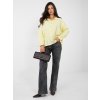 Dámska blúzka košeľová svetlo-žltá IT-BZ-6697.30 (Farba Svetlo-žltá, Veľkosť ONE SIZE)