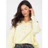 Dámska blúzka košeľová svetlo-žltá IT-BZ-6697.30 (Farba Svetlo-žltá, Veľkosť ONE SIZE)
