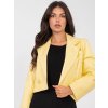 Dámska Bunda farba Svetlo-žltá kód IT-KR-FL9719-1.36 (Farba Svetlo-žltá, Veľkosť ONE SIZE)