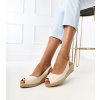 Béžové sandále espadrilky na klinovom podpätku Nevarez E5579 Béžové 38 - GM (Veľkosť 38)