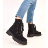 Dámske členkové topánky čierne kód 168-572 - GM 168-572 BLACK 38 - GM (Veľkosť 40)