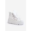 Zazoo 3416 Kožené Dámské Sportovní Boty Bílé (Veľkosť 37)