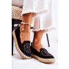 Prolamované Nazouvací dámské espadrilky Černá Meredith (Veľkosť 36)