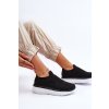 Dámske čierne tenisky plošina z textilu kód obuvi TE- CCC -01-7890-145 BLACK : Naše topky dnes na temu tenisky (Veľkosť 37)