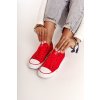 Dámske klasické nízke tenisky big star dd274339 červené / DD274339 RED (Veľkosť 37)