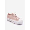 Látkové tenisky na platformě Big Star LL274151 Nude (Veľkosť 37)